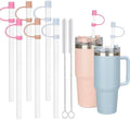 Jetstop Straw with Cover fit Stanley Quencher H2.0 14-40 oz Tumbler, 6pk