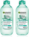Garnier Micellar Water with Hyaluronic Acid, Facial Cleanser & Makeup Remover, Hydrating and Plumping, For All Skin Types, Vegan, Cruelty Free, 13.5 Fl Oz (400mL), 2 Count