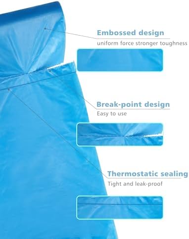 AYOTEE Compostable Trash Bags 4 Gallon 200 Packs, Biodegradable, Blue Compost Bags