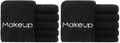 HOMEXCEL Makeup Remover Cloth 12 Pack,Premium Washable Soft 13x13 Inch Facial Cleansing Makeup Towels,Quick Dry Microfiber Face Towels Washcloths for All Skin Types,Black