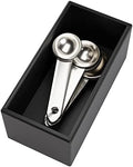 Black Bamboo Drawer Organizer 6"x 3", Utensil Holder for Kitchen Drawer
