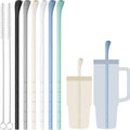 NiHome 6PCS Silicone Anti-Wrinkle Straws Fit for Stanley 40oz 30oz Tumblers