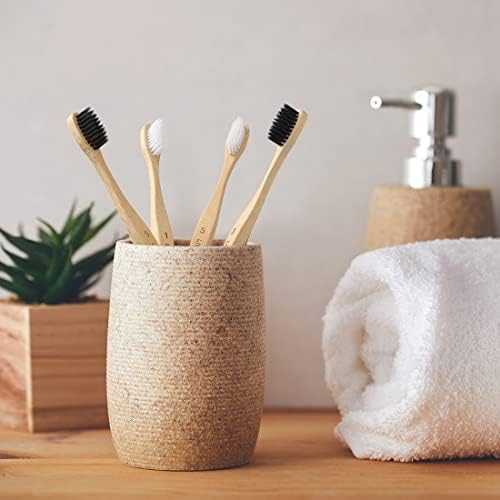 Bamboo Toothbrushes 10 Pack, BPA Free Biodegradable Soft Bristle Toothbrush