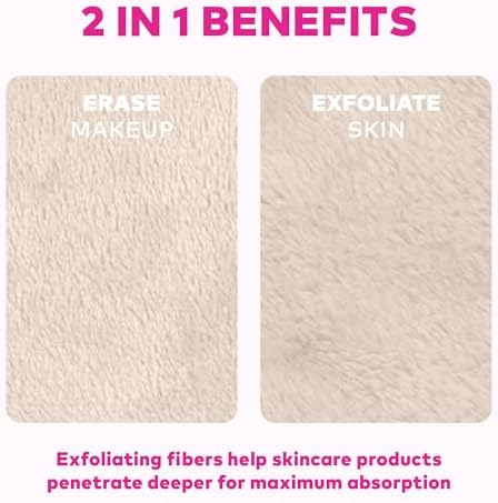 The Original MakeUp Eraser 7-Day Set, Erase All Makeup With Just Water, Including Waterproof Mascara, Eyeliner, Foundation, Lipstick, Sunscreen, and More! (Sweet Cream), 7ct