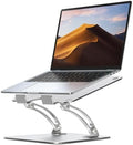 Nulaxy Ergonomic Adjustable Laptop Stand for Desk, Dual Foldable Computer Riser with Advanced Heat-Vent, Heavy-Duty Portable Notebook Holder for Posture Correction, Compatible with Mac 10-16" Laptops