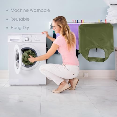 BeeGreen Dark Green Reusable Grocery Bags Bulk 10 Packs, Kitchen Reusable Shopping Bags 50LBS Large, Machine Washable Durable, Easily Foldable with a Storage Bag