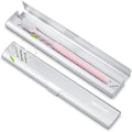 Toothbrush Case Cover for Traveling, Aluminum Toothbrush Holder for Manual Toothbrush + Mini Toothpaste, Portable Tooth Brush Storage Box for Camping Business Trip-Silver (1 Pack)