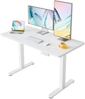 HUANUO 40x24 Inch Electric Standing Desk, Height Adjustable, White
