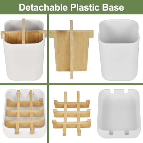 Toothbrush Holders and Soap Holder Set, Bathroom Accessories Countertop