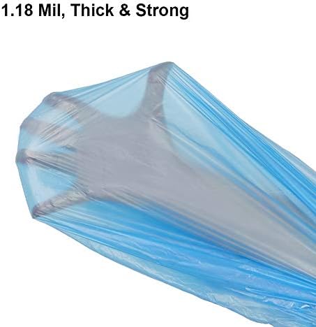 Compostable Trash Bags, 13-15 Gallon Biodegradable Trash Bags Recycled Garbage Bags Unscented Wastebasket Liners for Kitchen Office(75 Counts, Blue)