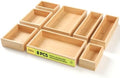 lilLittle Bamboo Drawer Organizer, 8 Pcs Multi Purpose Drawer Organizer Set
