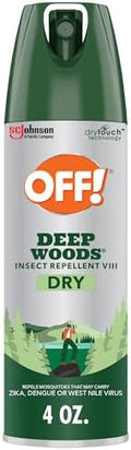 OFF! Deep Woods Insect Repellent Aerosol, Dry, Non-Greasy Formula, Bug Spray with Long Lasting Protection from Mosquitoes, 4 oz
