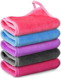 Nugilla Makeup Remover Cloth, 13x7 Inch Reusable Makeup Remover Towels, Microfiber Fast Drying Facial Washcloth, Soft Face Towels for Washing Face