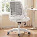 NEO CHAIR Office Desk Chair, Ergonomic Mesh with Flip-Up Armrests, Ivory