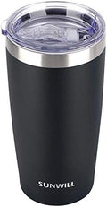 SUNWILL Coffee Tumbler, 20 oz Insulated Travel Mug Stainless Steel