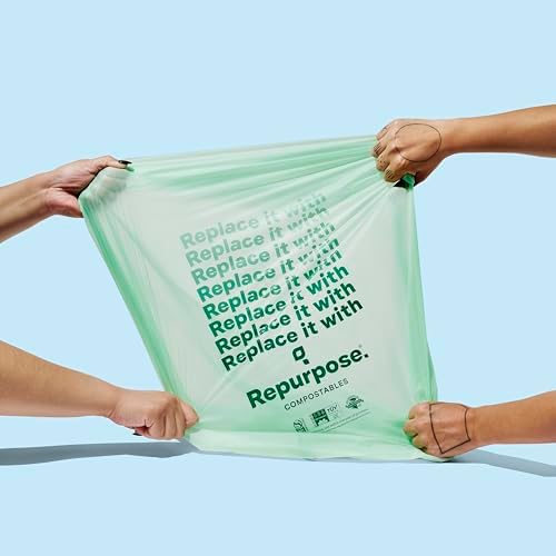 Repurpose 13 Gallon Compostable Kitchen Trash Bags, 75ct