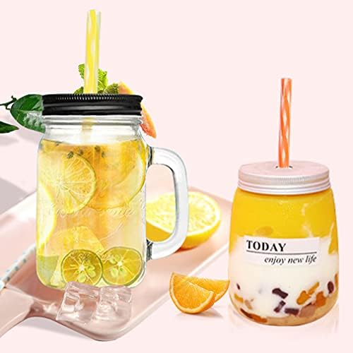 Honest ECO Reusable Stirrer Straws with Cleaner Brush Short Assorted color Plastic Pipes fit for Milk & Juice & Coffee & Smoothies & Cocktail & Kids Straws Kit (24Count-7.5in)