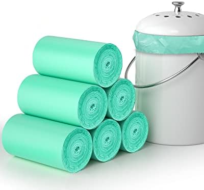 Compostable Trash Bags 1.2 Gallon 150 Packs,AYOTEE Compost, Biodegradable trash bags