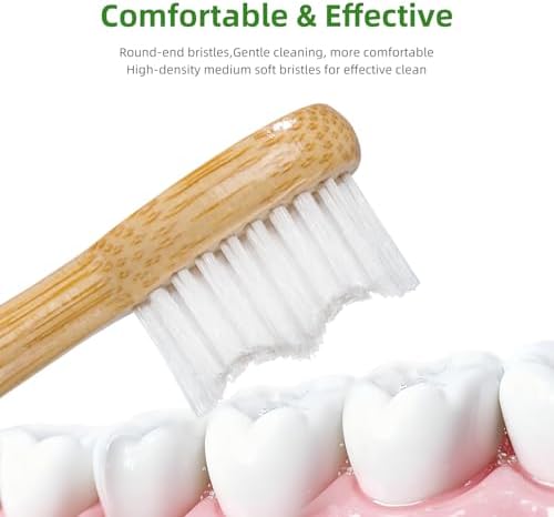 Bamboo Toothbrush Replacement Heads Compatible with Philips Sonicare
