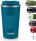 KETIEE Travel Coffee Mug 12oz: Insulated Coffee Cup with Leakproof Lid, Coffee Tumbler, Vacuum Stainless Steel Reusable Coffee Cups, Coffee Mug to Go for Hot/Iced Water (Blue)