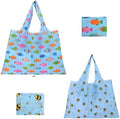 ZooviHyvi Extra Large 50lbs Foldable Reusable Shopping Bags kitchen reusable grocery bags Washable Polyester Bags in Pocket
