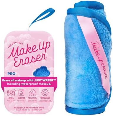 The Original MakeUp Eraser PRO, Effortlessly Remove All Makeup Using Only Water, Including Waterproof Mascara, Eyeliner, Foundation, Lipstick, Sunscreen,and More! Berry Blue, 1ct