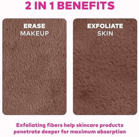 The Original MakeUp Eraser 7-Day Set, Erase All Makeup With Just Water, Including Waterproof Mascara, Eyeliner, Foundation, Lipstick, Sunscreen, and More! Neutrals, 7ct.