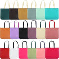 36 Pack Non-Woven Tote Bags, 18 Assorted Colors (2 per Color), Reusable Grocery Bags for Shopping, Crafts, Events, Bulk