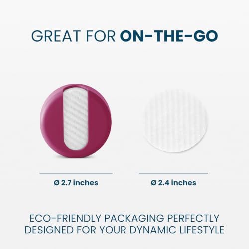 LastRound Reusable Makeup Remover Pads - 7 Washable Eco-Friendly Reusable Cotton Rounds for Face - Sustainable & Soft Cotton Face Pads for Facial Cleansing & Eye Makeup Removal - Travel Storage Case