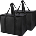 Bodaon 1-Pack Insulated Reusable Grocery Shopping Bags, X-Large, Black