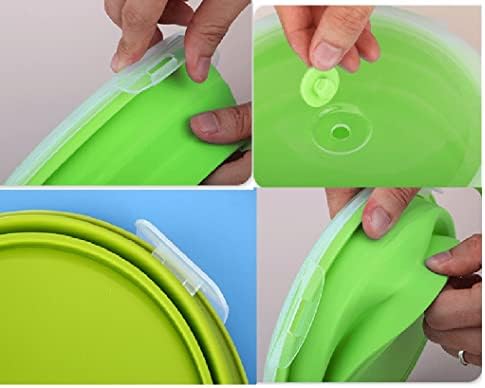 Collapsible Containers with Lid 27OZ Foldable Bowl 800ml