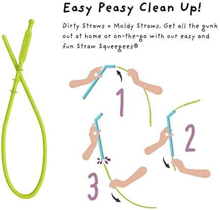 Premium Reusable Silicone Drinking Straws + Patented Straw Squeegee - 9” Long With Curved Bend for 20/30/32oz Tumblers - Neutral Pastel Colors, BPA Free, Flexible, Bendy
