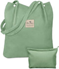 Miss Adola 2 Pack Corduroy Tote Bag with Pouch for Women