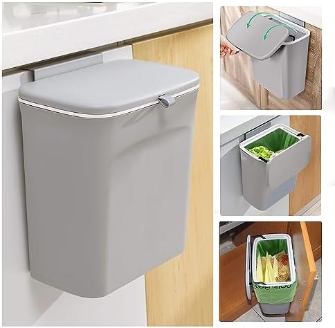 GreFusion 2.6 Gallon Compostable Trash Bags, 100 Count, Extra Thick 0.71 Mil, Certified by BPI and ASTM D6400, Perfect Fit for Small Trash Cans