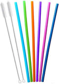 12 Inch Extra Long Reusable Silicone Straight Straws for Extra Tall Tumbler 40 OZ Hydro Flask,32 OZ Blender Bottle Nutribullet, Nutri Ninja Cups