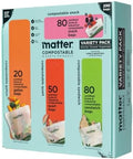 Matter Compostable Resealable Bags, Snack, Sandwich, Quart, Gallon 230 Ct