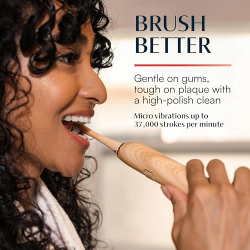 Better & Better Travel Case Designed for The Bamboo Sonic Toothbrush | Fits 2 Replacement Brush Heads & 1 Electric Brush Handle | Natural Bamboo with Dual Magnetic Closure
