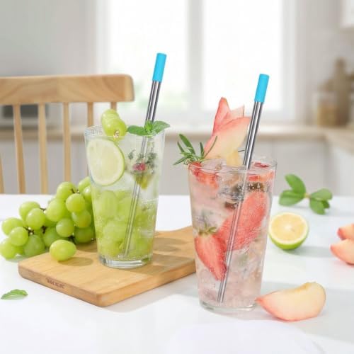 Kynup Reusable Collapsible Metal Straws, Cruise Ship Essentials (3Packs)