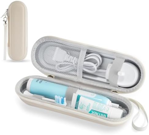 Toothbrush Travel Case for Oral B/Oral-B Pro 1000 1500 5000 7000 & Philips Sonicare 4100 1100 5300 5100 6100/iO Electric Toothbrush, Hard Protective Storage Bag (Starlight-2)