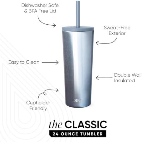 Simple Modern Iced Coffee Tumbler, Insulated | 24oz | Cateye