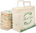 Simply Cool 50 Pack Reusable Thank You Grocery Bags Large Tote Bags Bulk