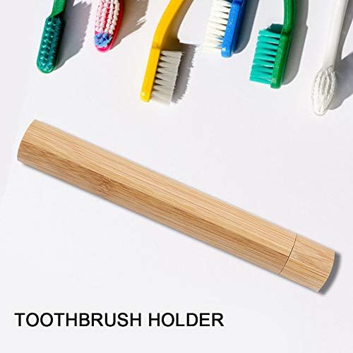Walfront Toothbrush Travel Case Travel Toothbrush Holder Portable Tubular Toothbrush Protect Box Holder Storage Carry Case Reusable Container Holder