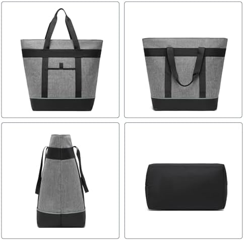 Insulated Cooler Bag Reusable Grocery Tote Bags Transport Large Lunch Box for Women