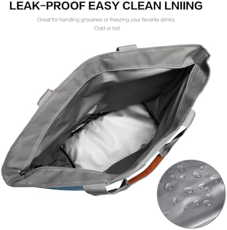 Insulated Cooler Bag Reusable Grocery Tote Bags Transport Large Lunch Box for Women