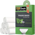 AYOTEE 1.2 Gallon Compostable Trash Bags, Strong Small Trash Bags 125 Count