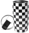 Simple Modern Travel Coffee Mug with Lid | 16oz | Checkered