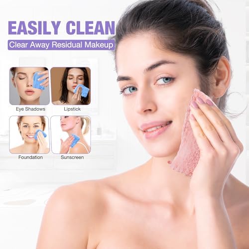 28 Pack Makeup Remover Cloths, Super Soft Premium Facial Cleansing Towels