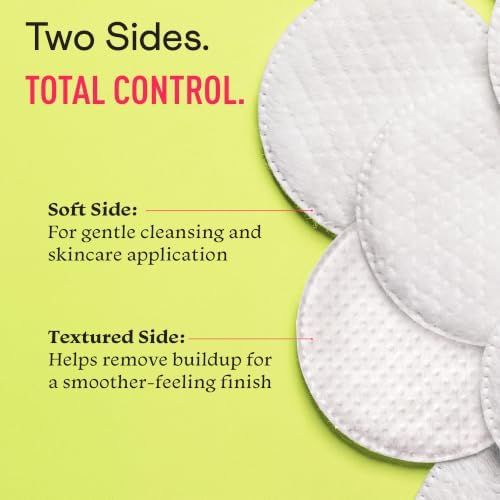 Swisspers Premium Exfoliating Cotton Rounds, Dual-Sided (Pack of 1)