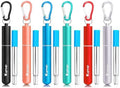 Kynup Collapsible Reusable Metal Straws, Travel Straws with Storage Cases