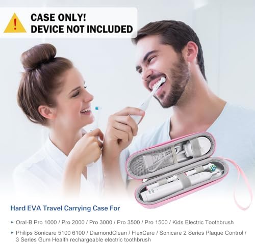 ProCase Toothbrush Travel Case for Oral-B & Sonicare -Pink